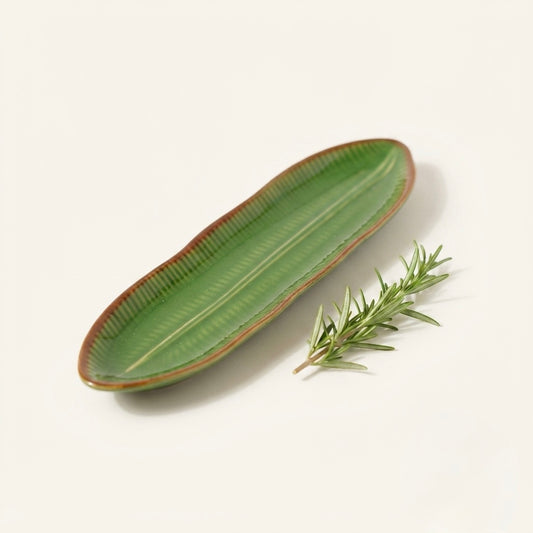 Medium Green Fern Platters (Pack of 2, Green) My Store
