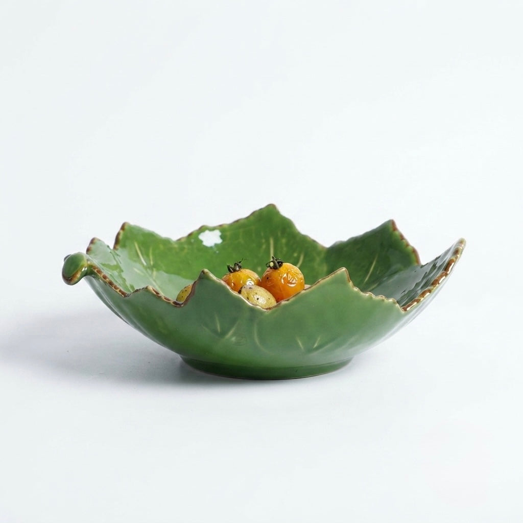 Leaf Forest Large Bowl (Pack of 1, Green) My Store