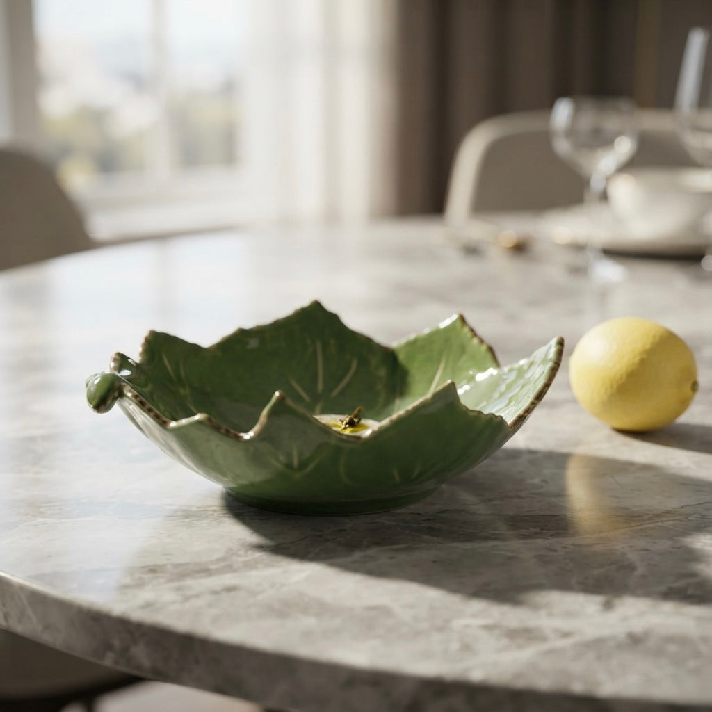 Leaf Forest Large Bowl (Pack of 1, Green) My Store