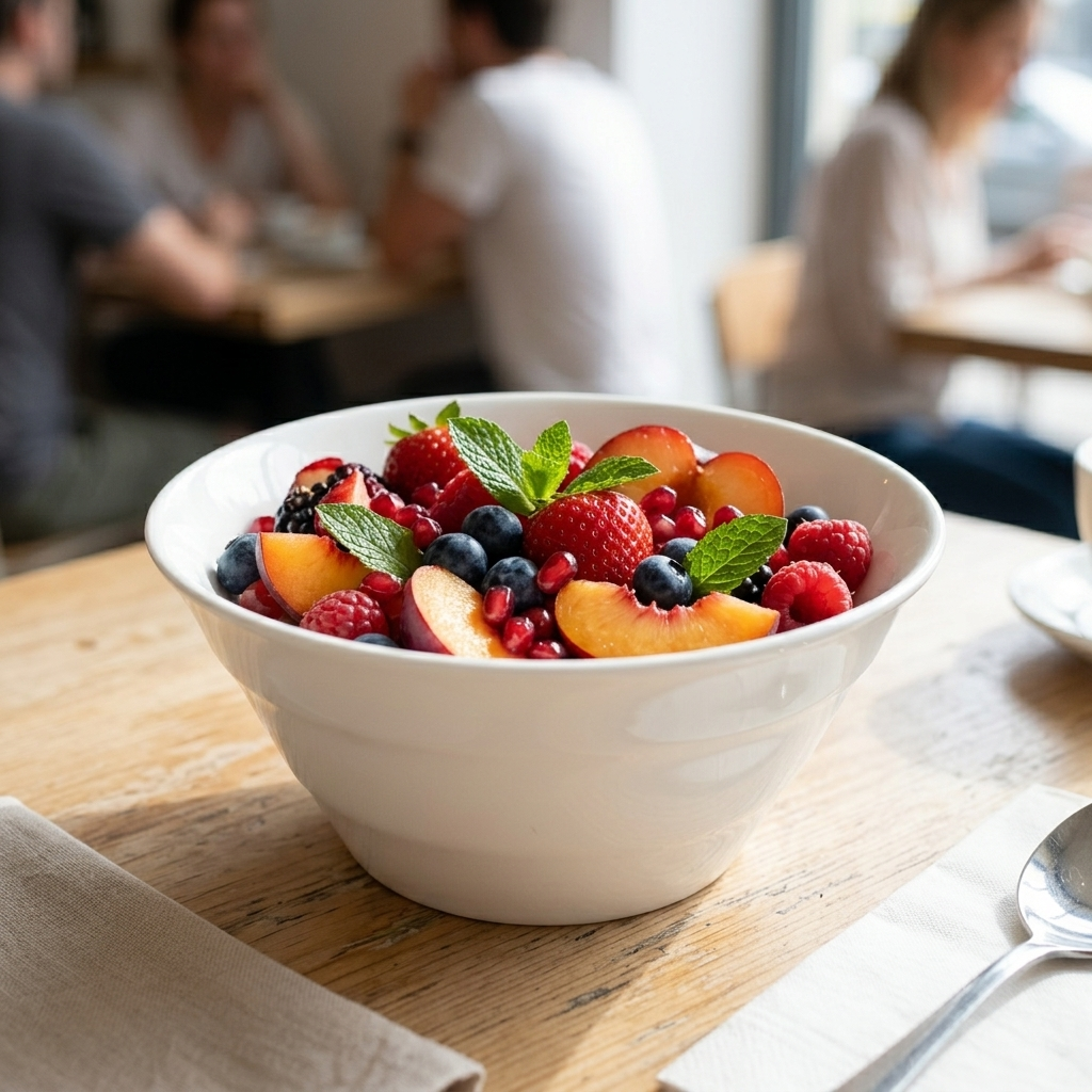 Elegant Dandy Lines Big Fruit Bowl crafted from fine bone china for stylish table presentation