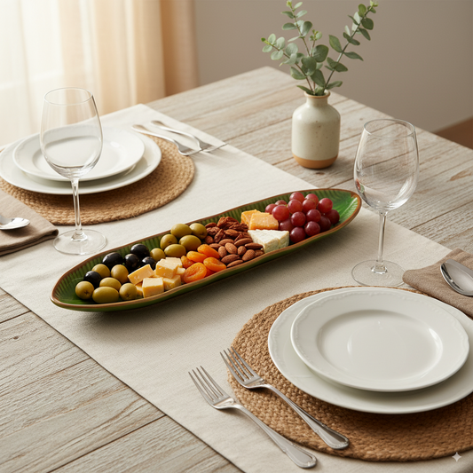 Fern Leaf (Medium) Platter in Green My Store