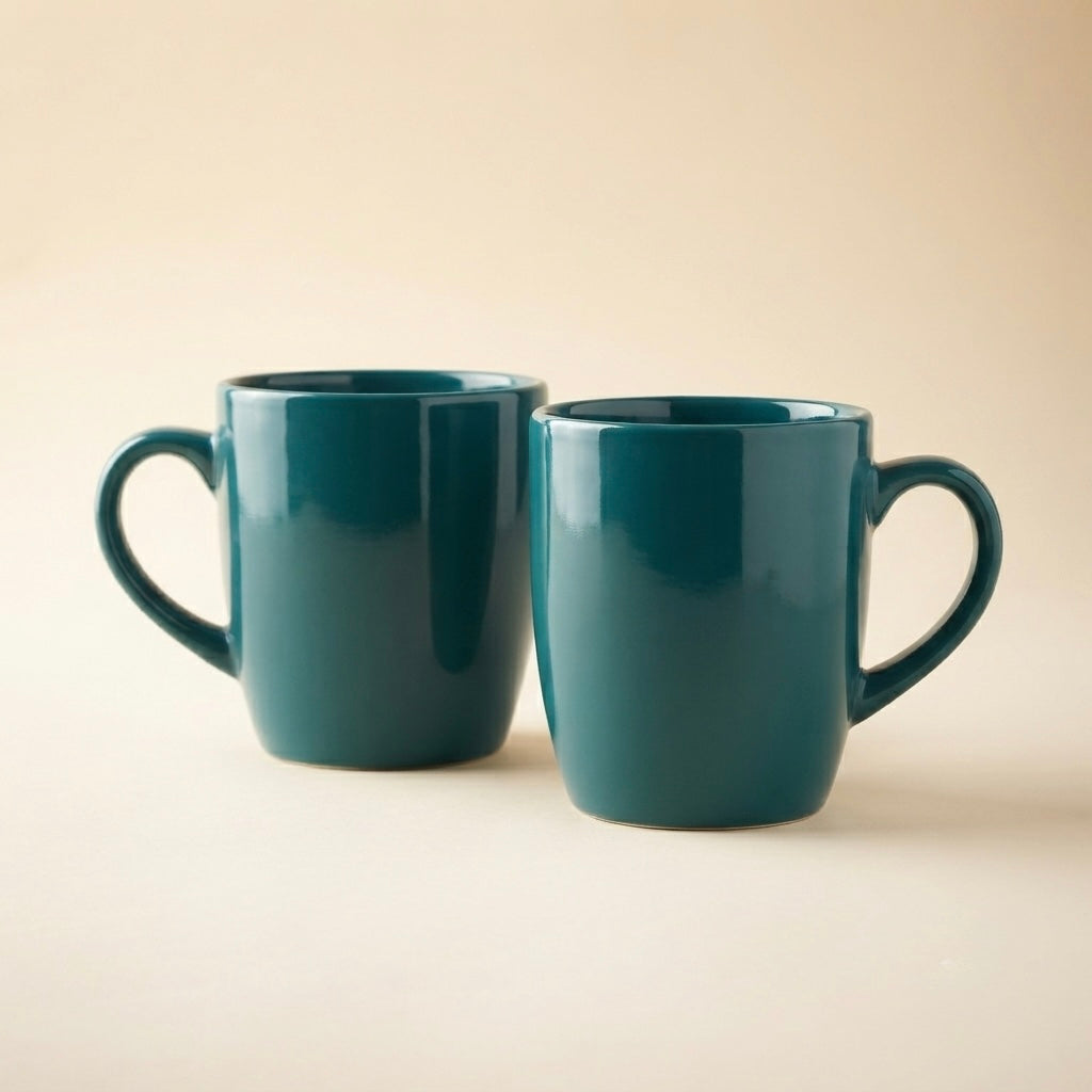 DATA Opera Mug in Green, Set of 6 Dandy Lines by DATA