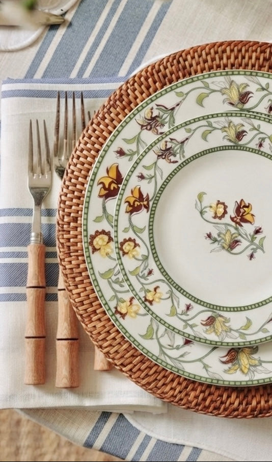 Heritage Quarter Plates, Pack of 2 Dandy Lines by DATA