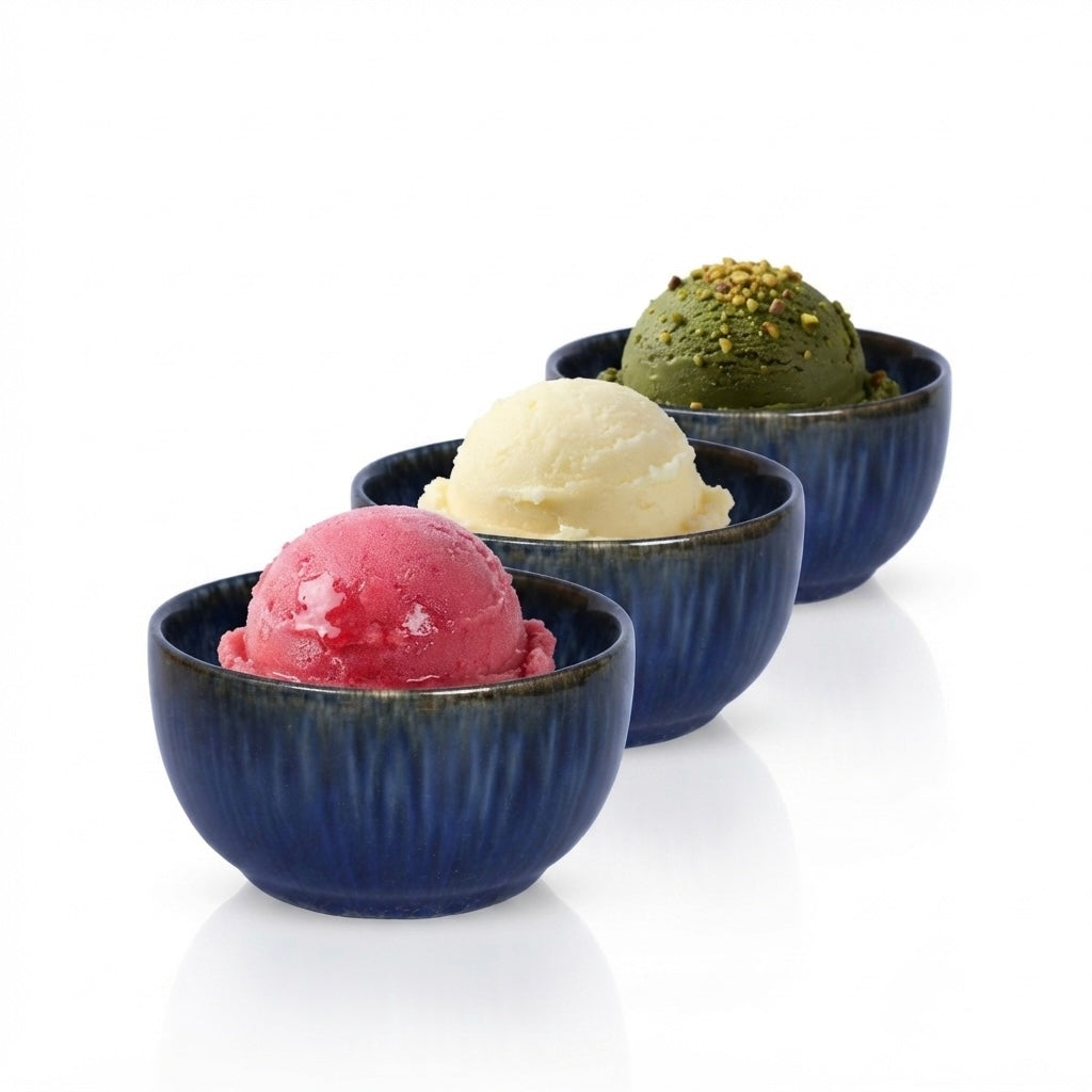 Blue Fine Bone China Veg Bowls featuring modern blue design and durable glossy finish