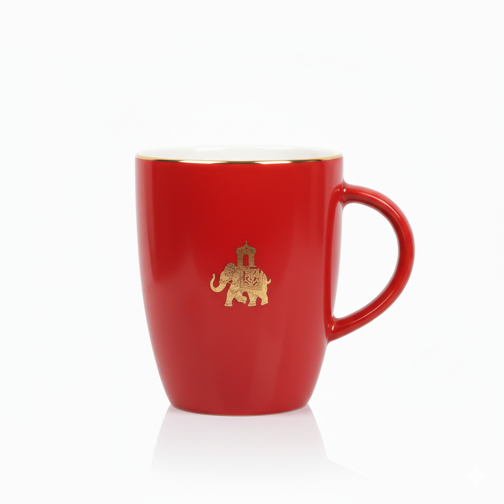 Dandy Lines Shubh Gift Set with Pure Gold Mugs, Festive Gift Box included