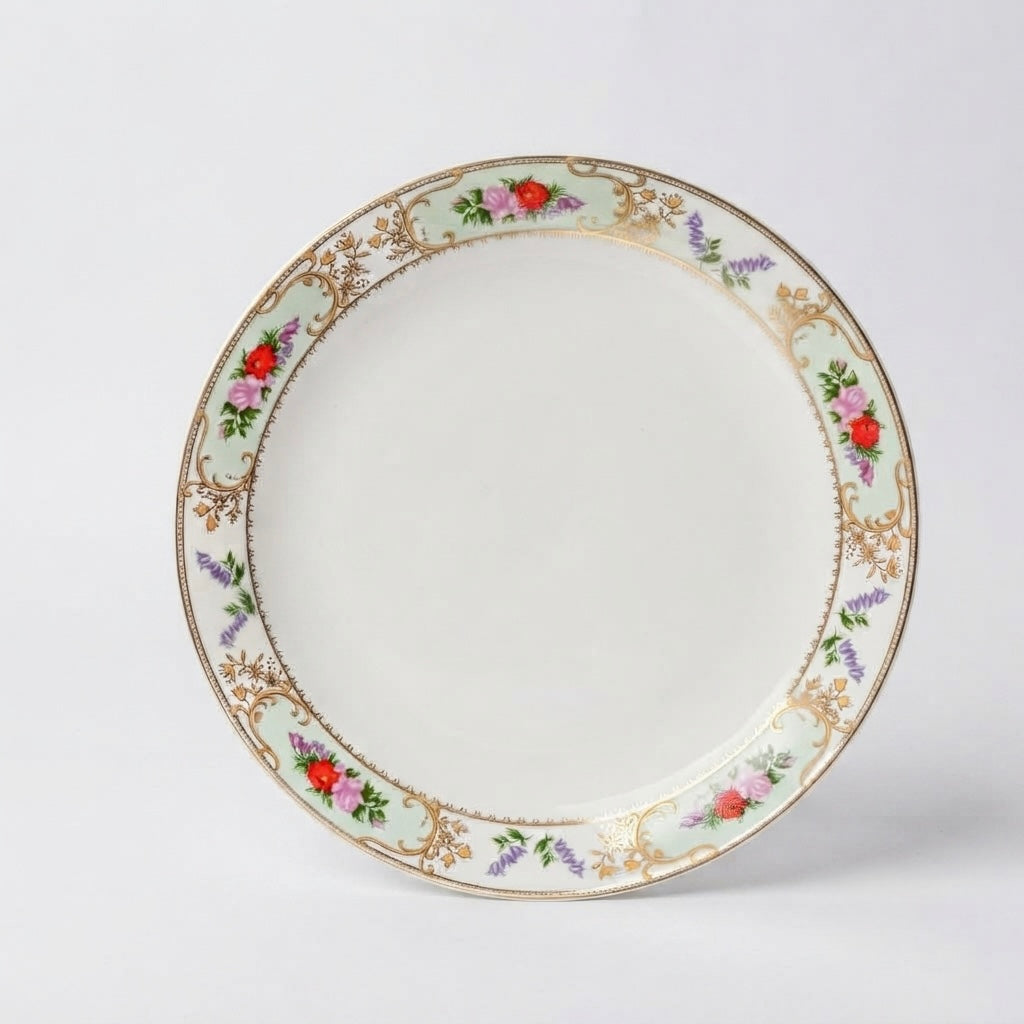 Jaipur Gold Full Dinner Plates, Set of 2 (Pure Gold)