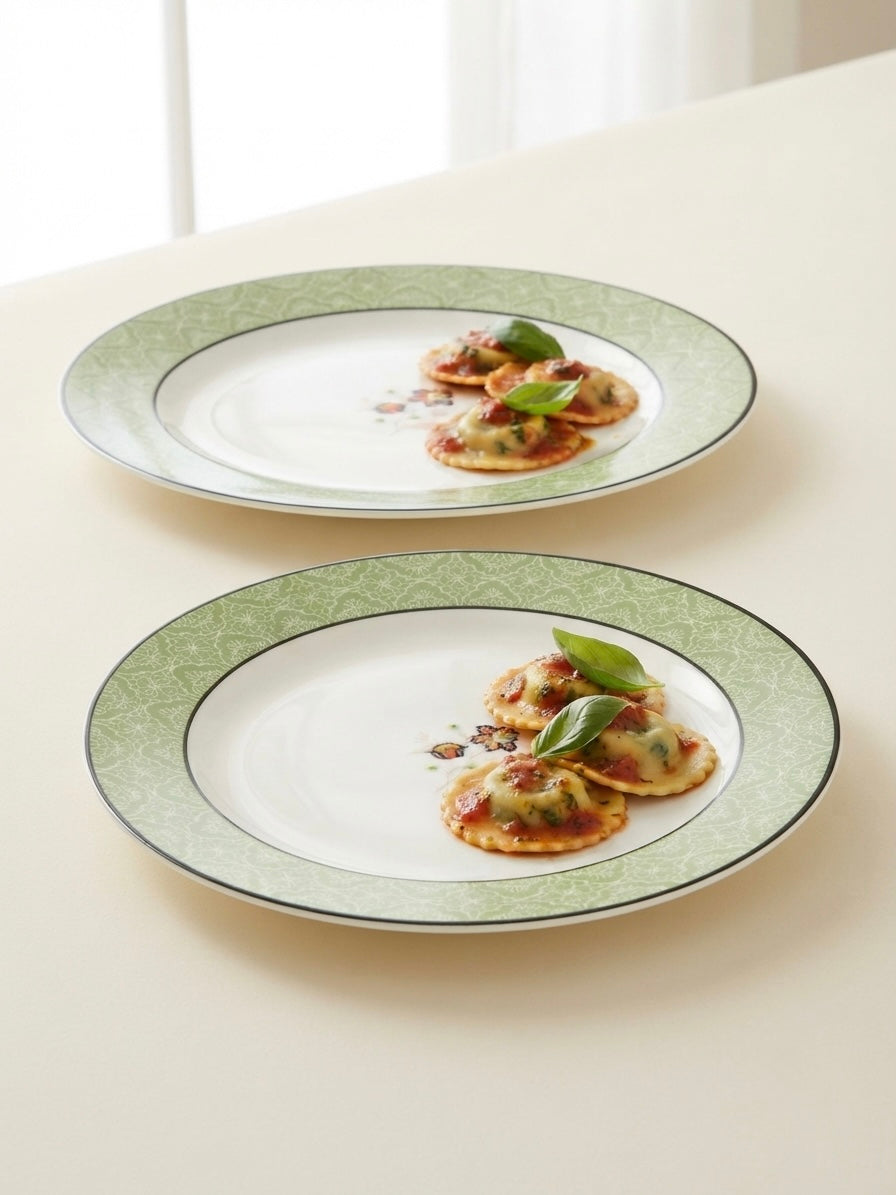 Kerala Floral Full Plates, Pack of 2