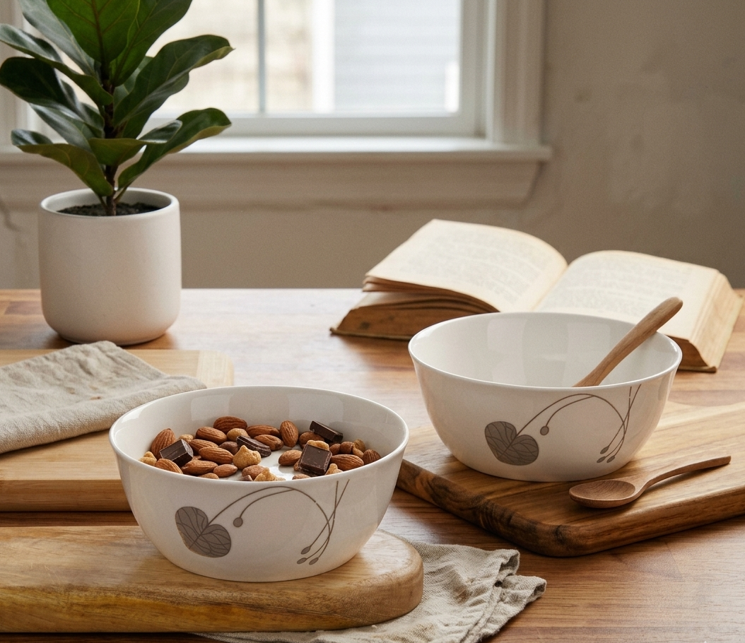 Dandy Lines Korean Bowl in Platinum Leaf My Store