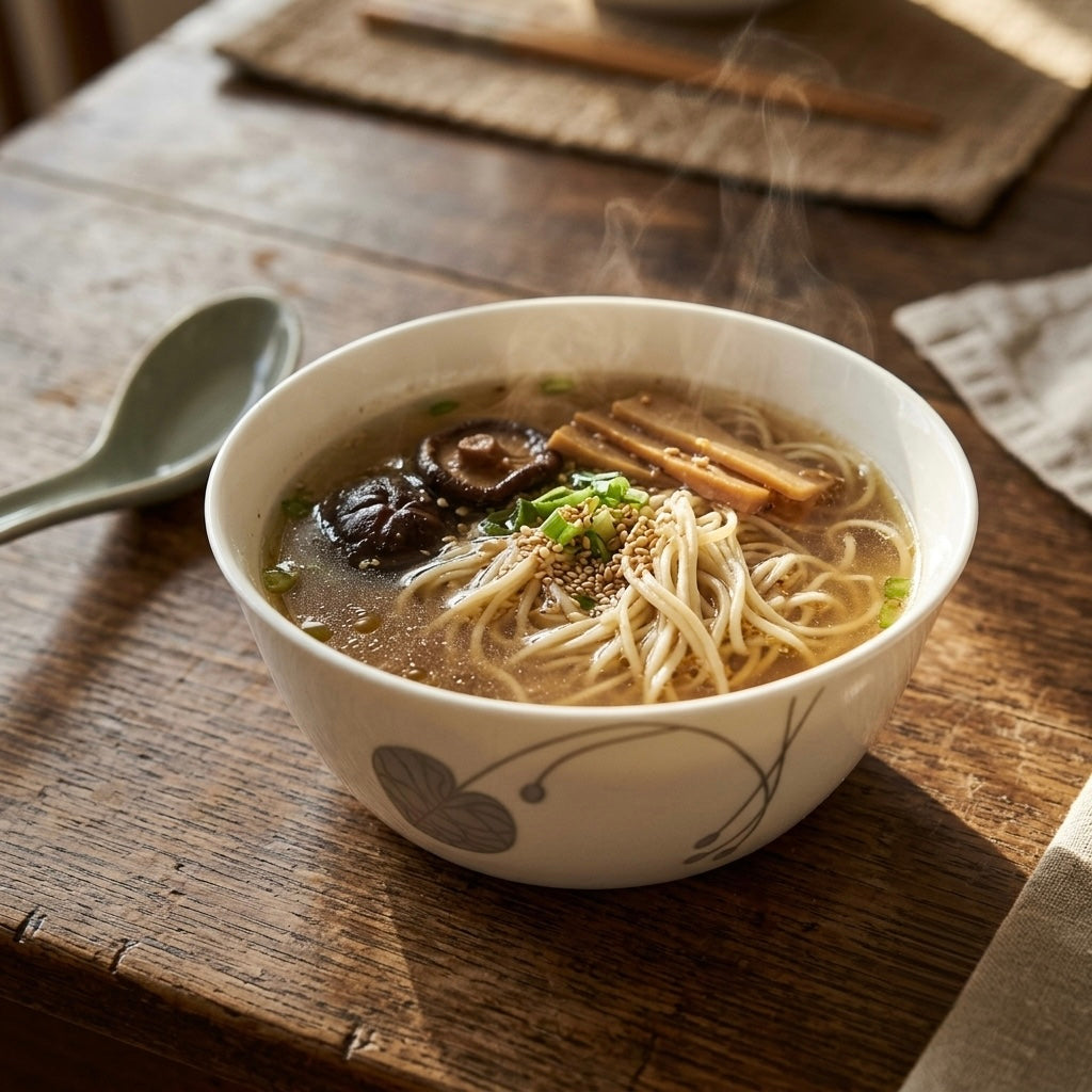 Premium Korean Ramen Soup Bowl in Platinum Leaf for stylish dining and everyday use
