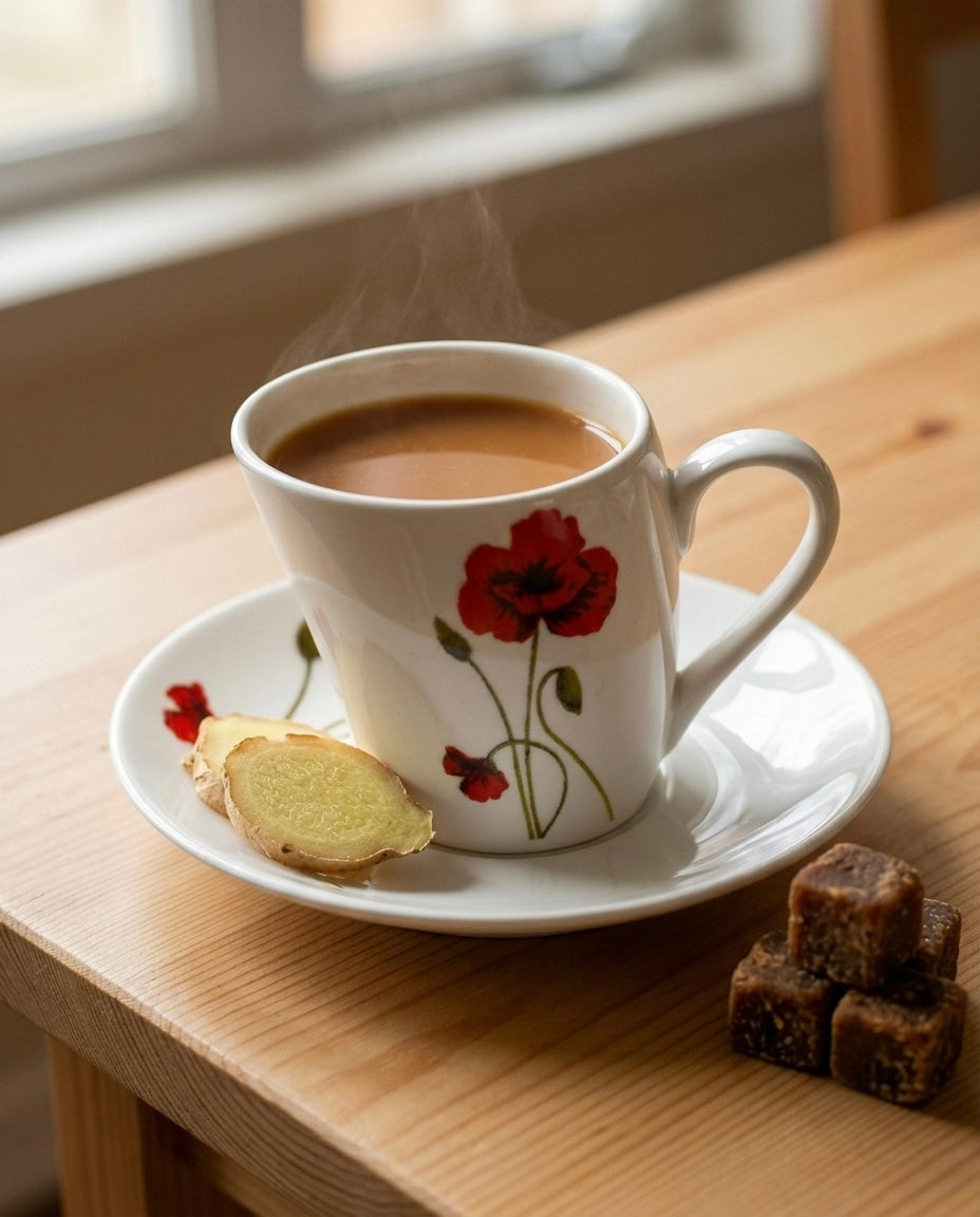 Lara Red Poppy (Cup Saucer Set, Pack of 12) My Store