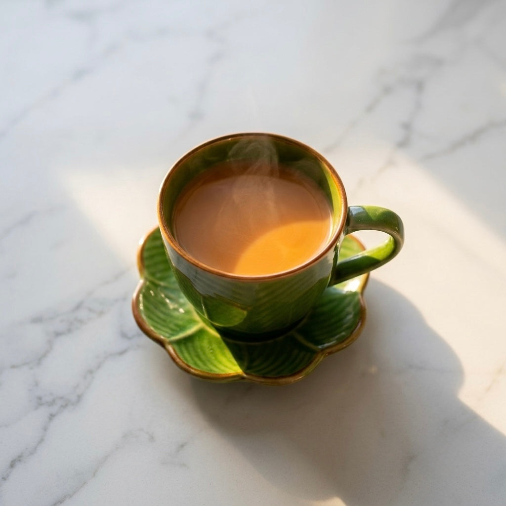 Green Leaf Cups & Saucers (2 cups, 2 saucers) My Store