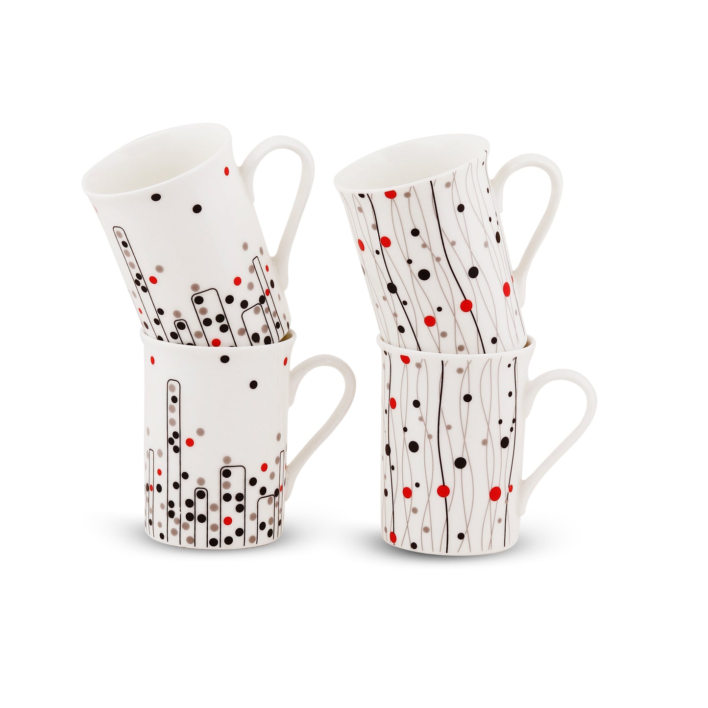 Panama Mug with Abstract Dots-milk mug collection