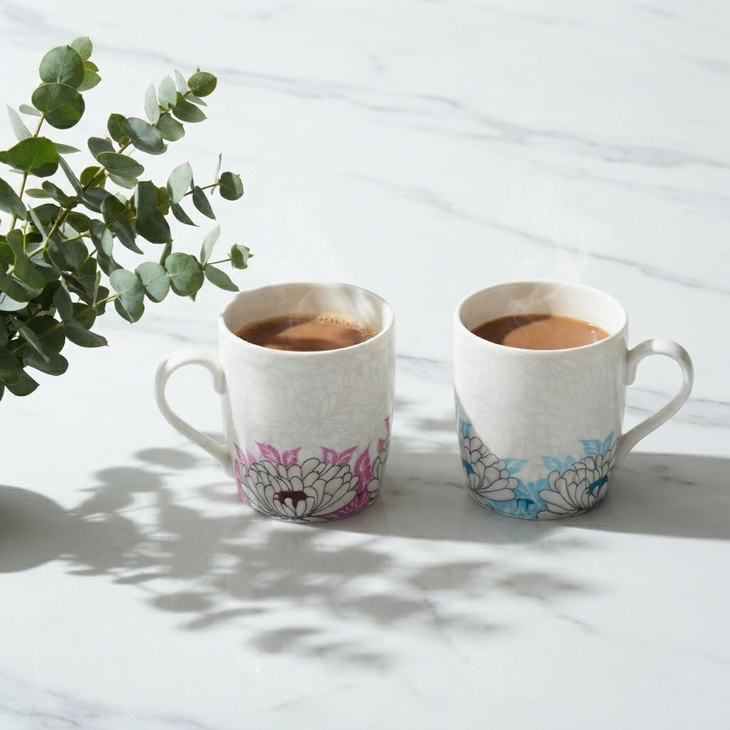 New Ray Garden Grace in Pink and Blue-stylish milk mug My Store
