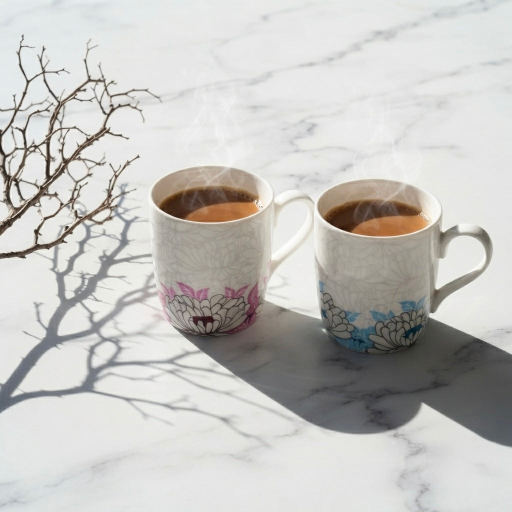 New Ray Garden Grace in Pink and Blue-stylish milk mug My Store