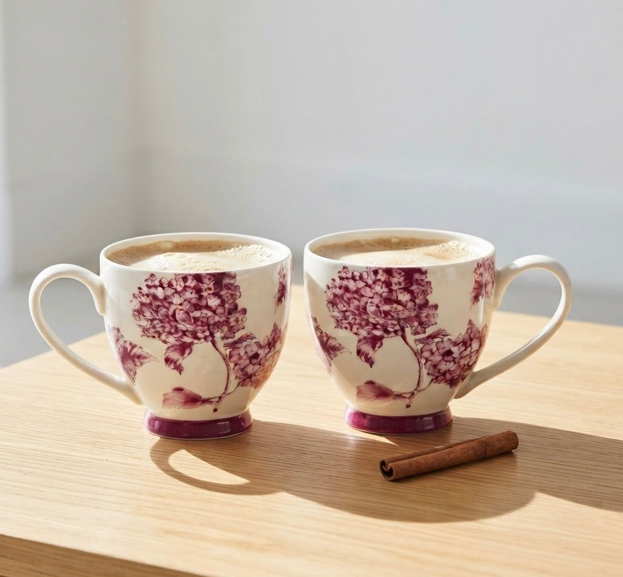 Noah Mugs in Purple Bloom (Pack of 2) My Store