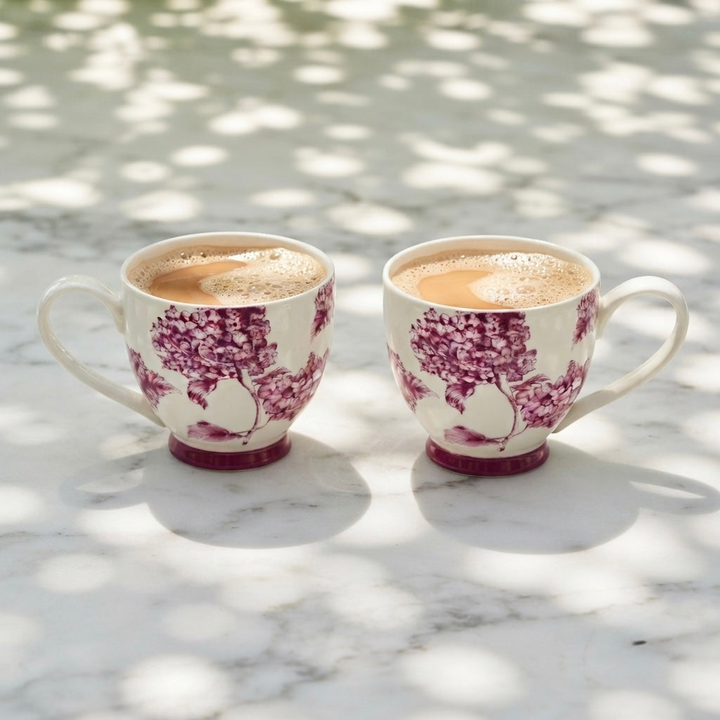 Noah Mugs in Purple Bloom (Pack of 2) My Store