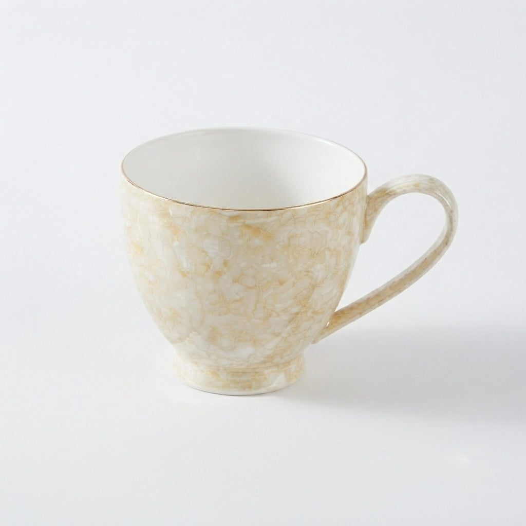 Noah Marble Luster Mugs with Pure Gold (Pack of 2) My Store