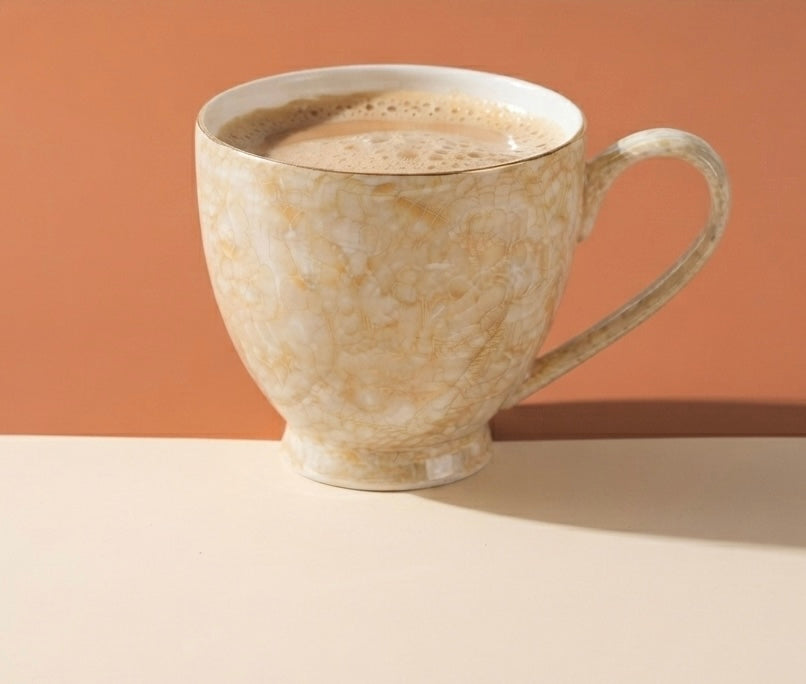 Noah Marble Luster Mugs with Pure Gold (Pack of 2) My Store