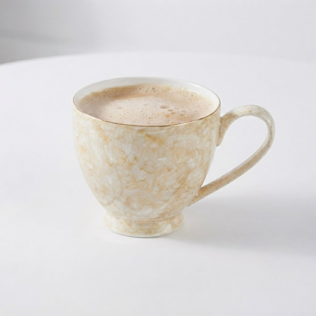 Noah Marble Luster Mugs with Pure Gold (Pack of 2) My Store