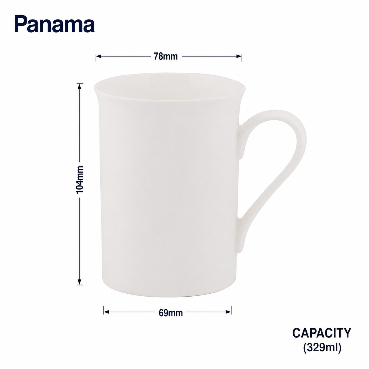 Dandy Lines Panama Mug with Abstract Design My Store