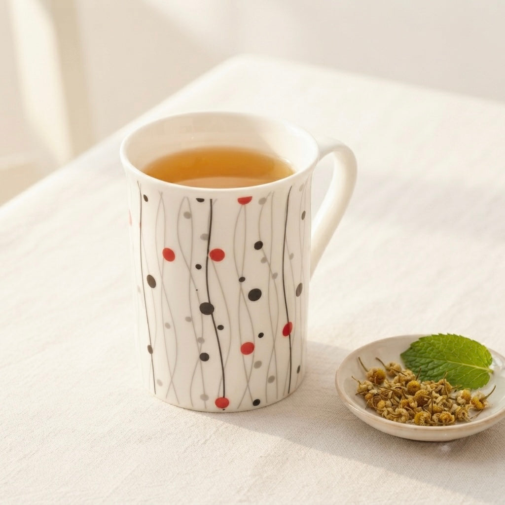Panama Mug with Abstract Dots-milk mug collection My Store