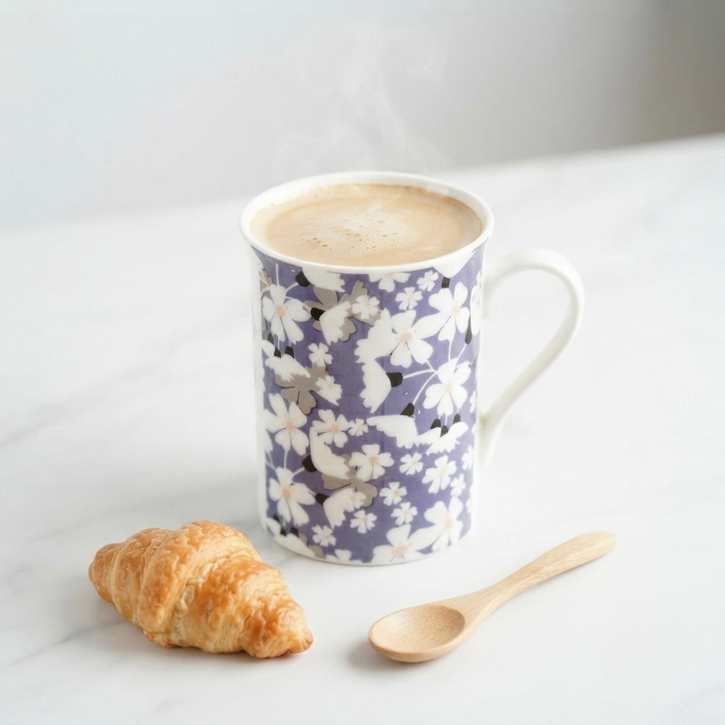Panama Mug with Medley Flowers-stylish milk mugs My Store