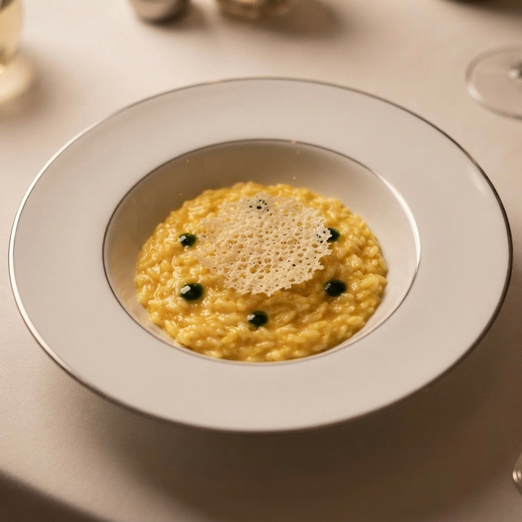 Elegant Pasta Plate in Pure Platinum for modern dining with glossy white finish