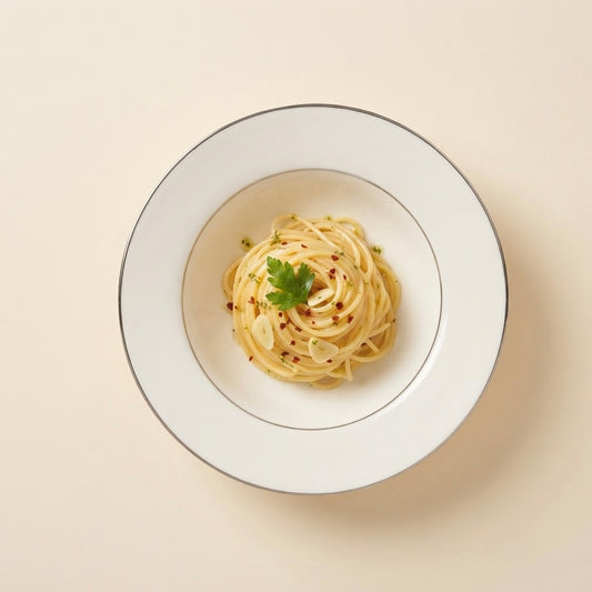 Pasta Plate in Pure Platinum, Pack of 1 My Store