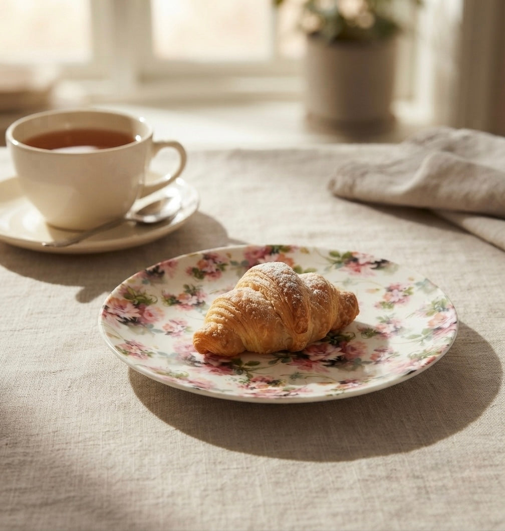 Pink Garden Quarter Plates, Pack of 2