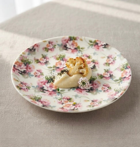 Pink Garden Full Plates, Pack of 2