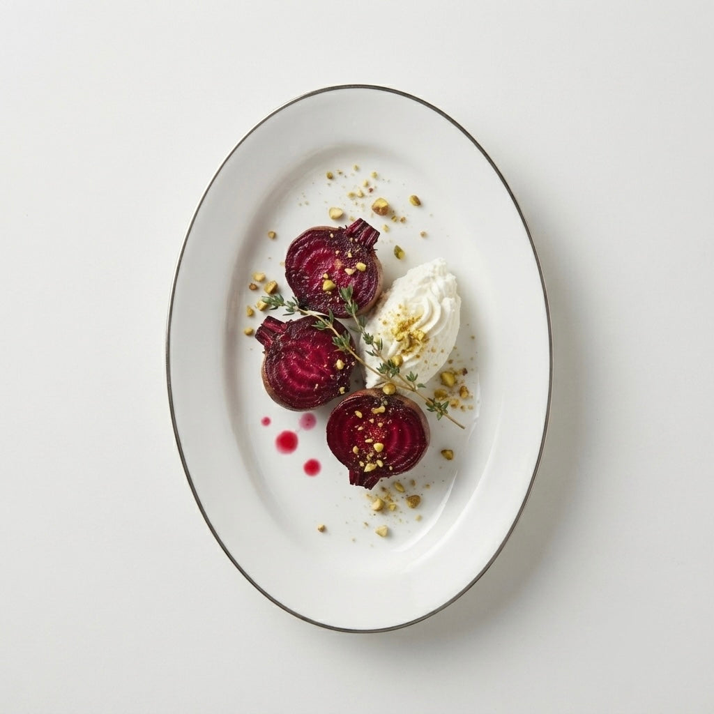 White Platter with Pure Platinum featuring glossy finish and premium platinum border