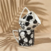 Puja Black and White Leaf (Coffee Mugs, Pack of 6) My Store