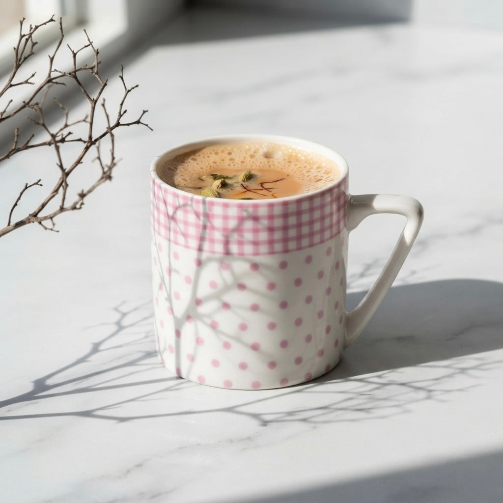 Puja Pink Dots Coffee Mugs-Latest collection My Store