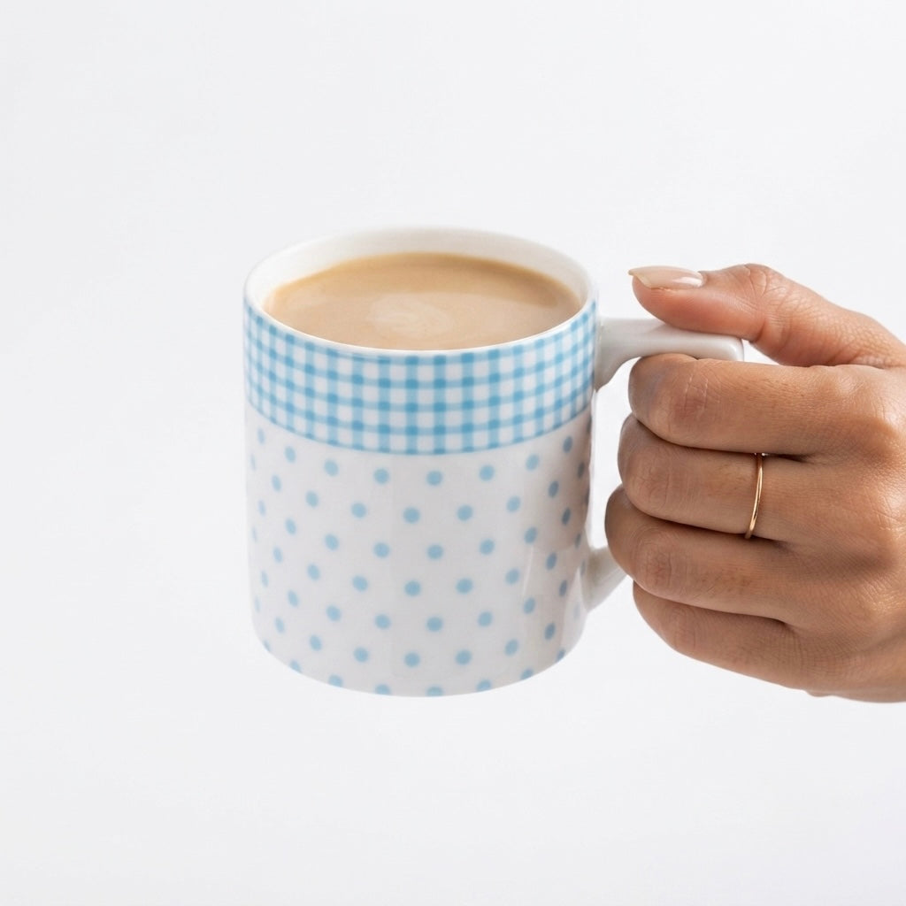 Puja Blue Dots (Coffee Mugs, Pack of 6) My Store