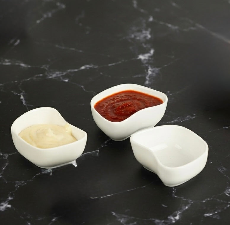 Luxury Raj Chutney Dip Bowl crafted from fine bone china for stylish dining