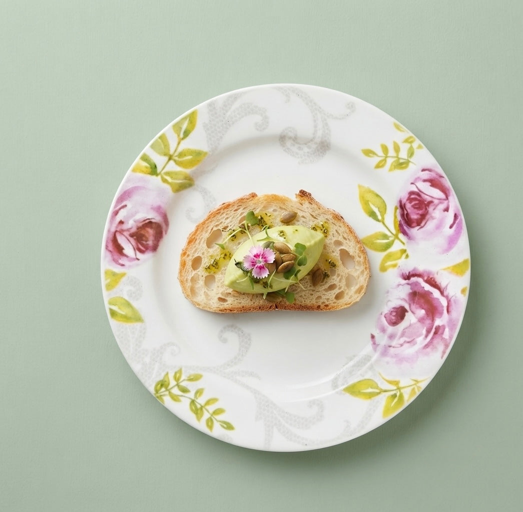 Rose Full Plates crafted from fine bone china for everyday and festive dining