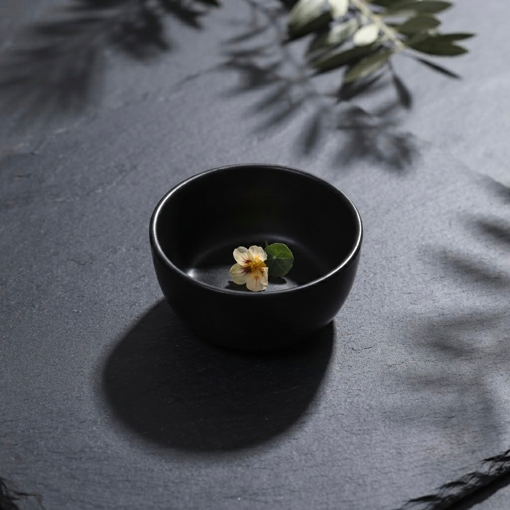 DATA Sattva Black Matt Veg Bowls, Set of 6 My Store