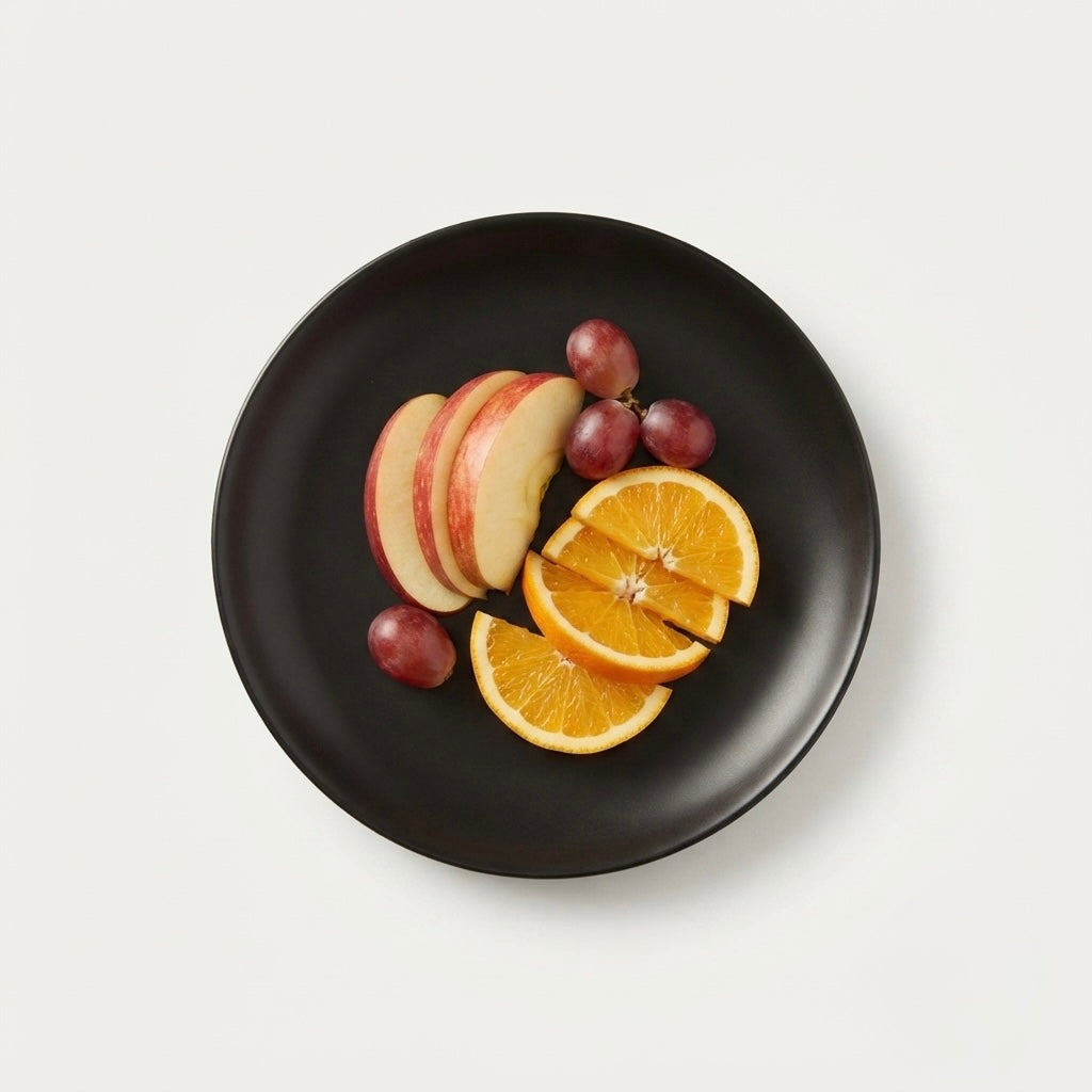 Black Matt Ceramic Sattva Quarter Plates, Set of 2 My Store