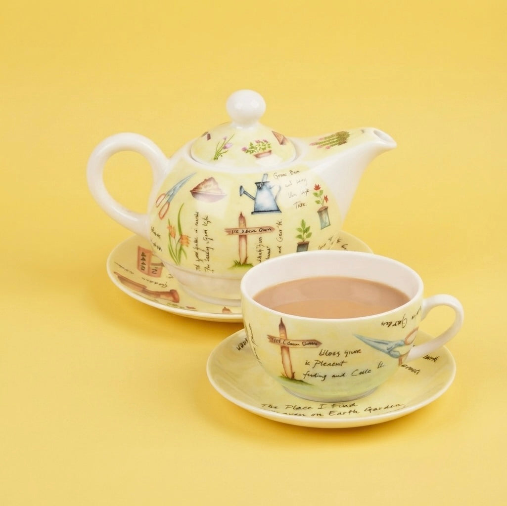 Tea for One Garden It in Yellow-collection tea cup My Store
