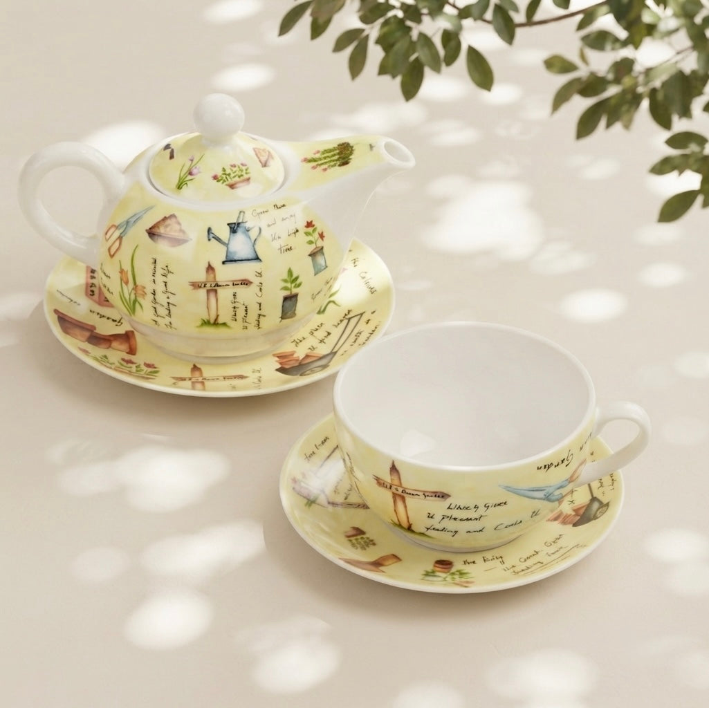 Tea for One Garden It in Yellow-collection tea cup My Store