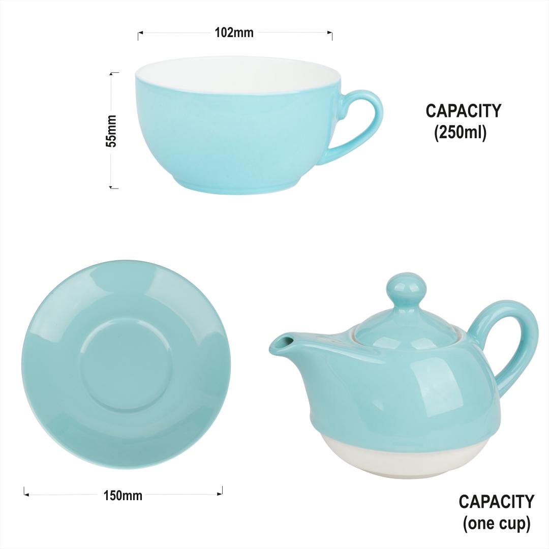 Tea Set in Teal-stylish tea set My Store