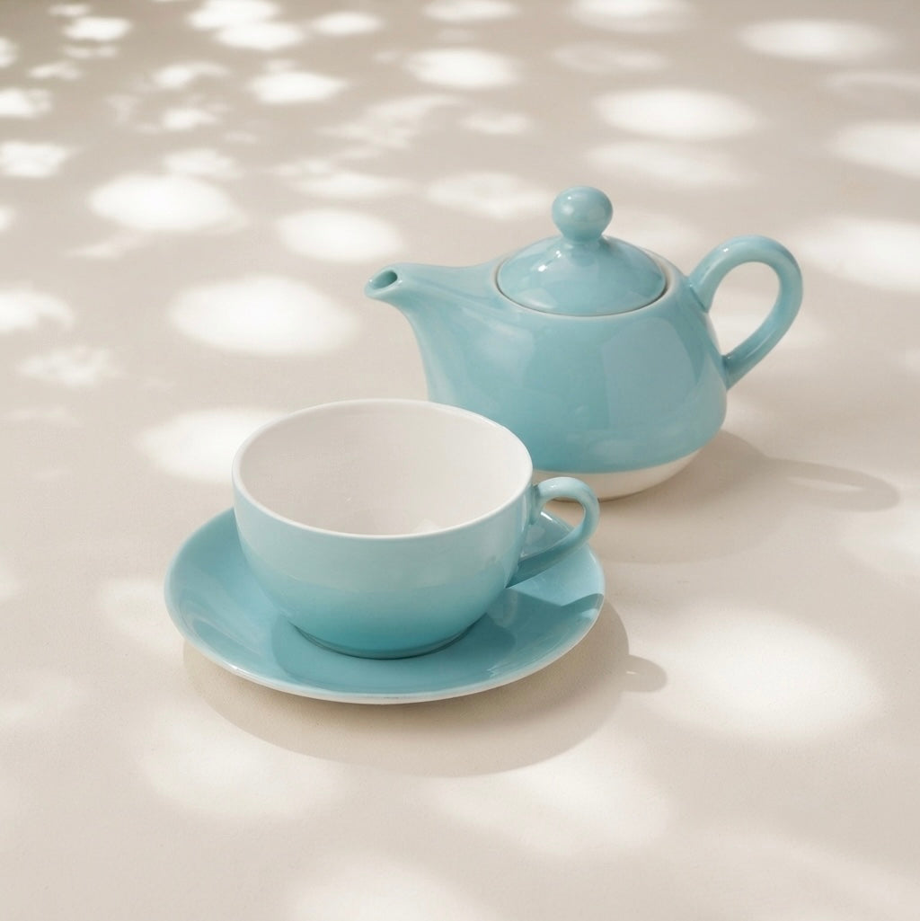Tea Set in Teal-stylish tea set My Store