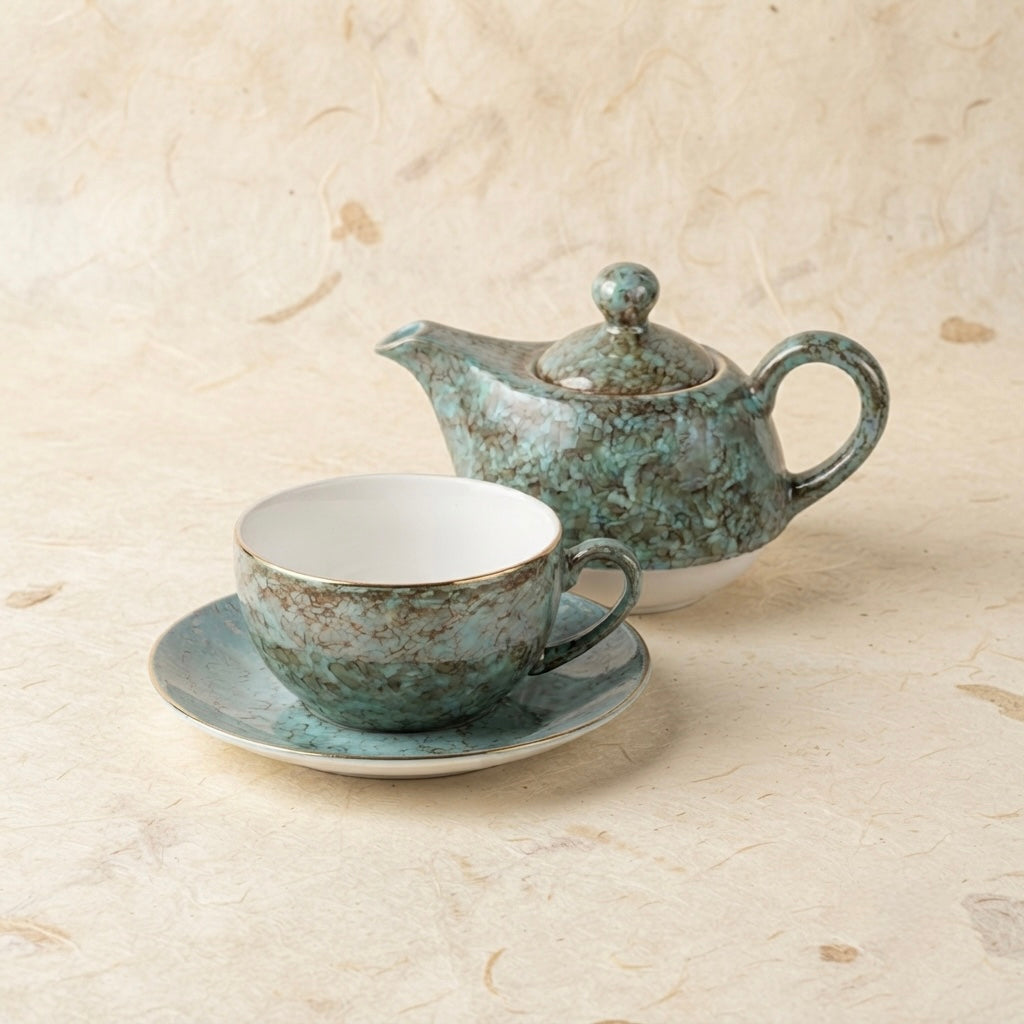 Tea for One in Terra Gold-Collection tea set My Store