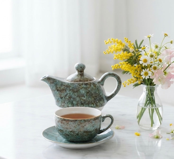 Tea for One in Terra Gold-Collection tea set My Store