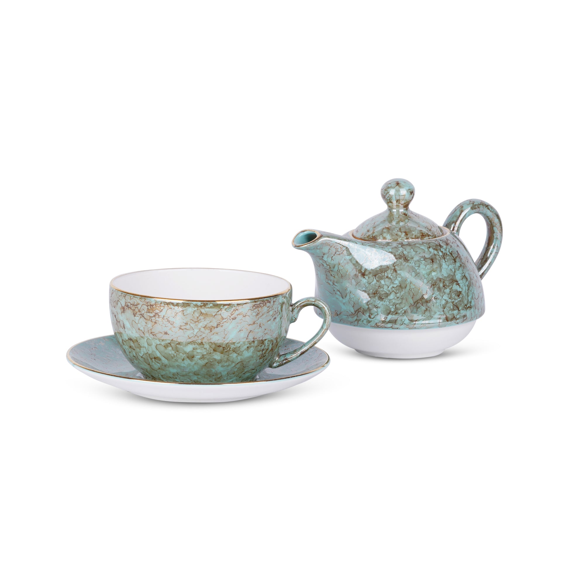 Tea for One in Terra Gold-Collection tea set My Store