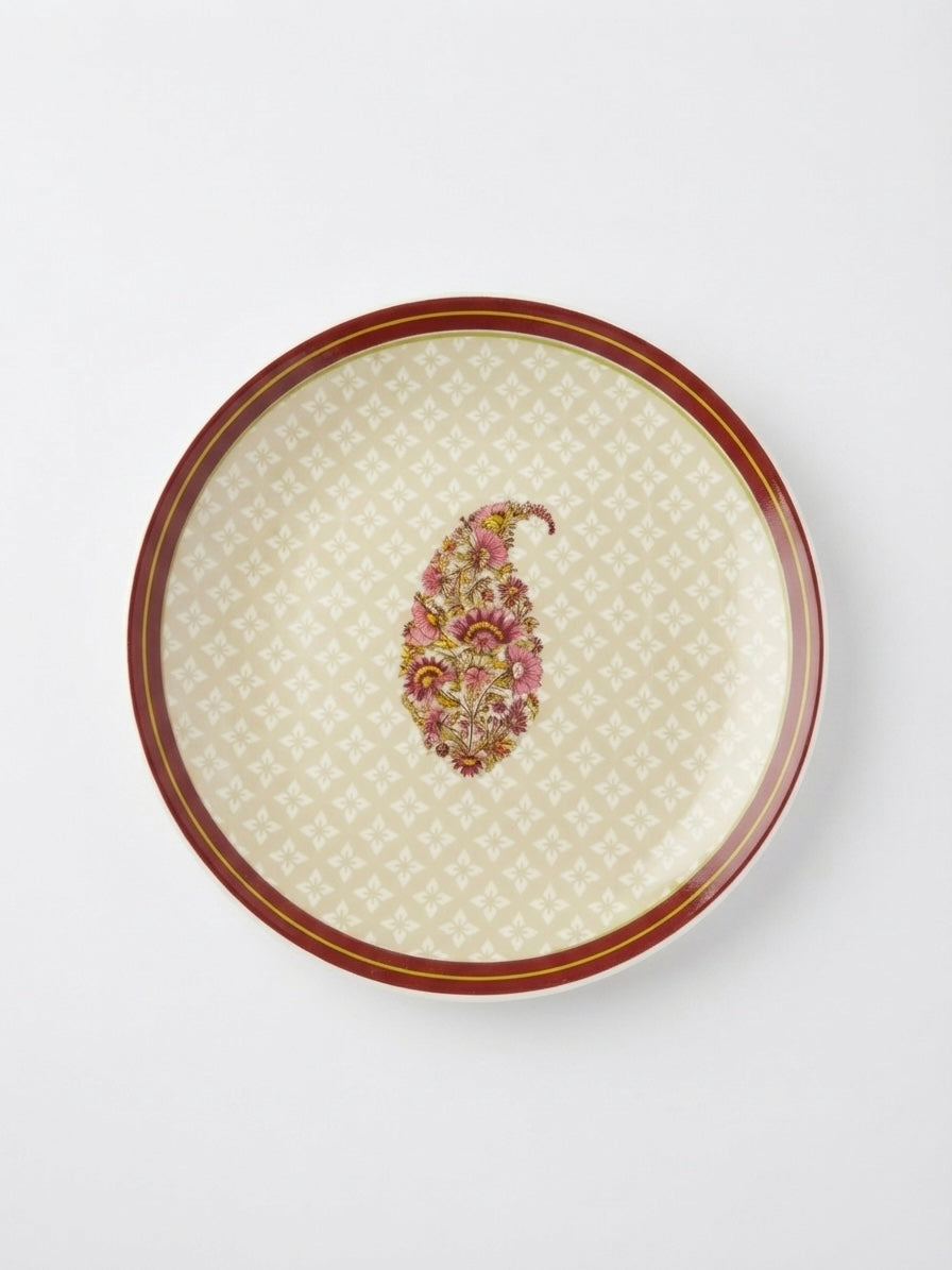 Thar Floral Quarter Plates, Pack of 2