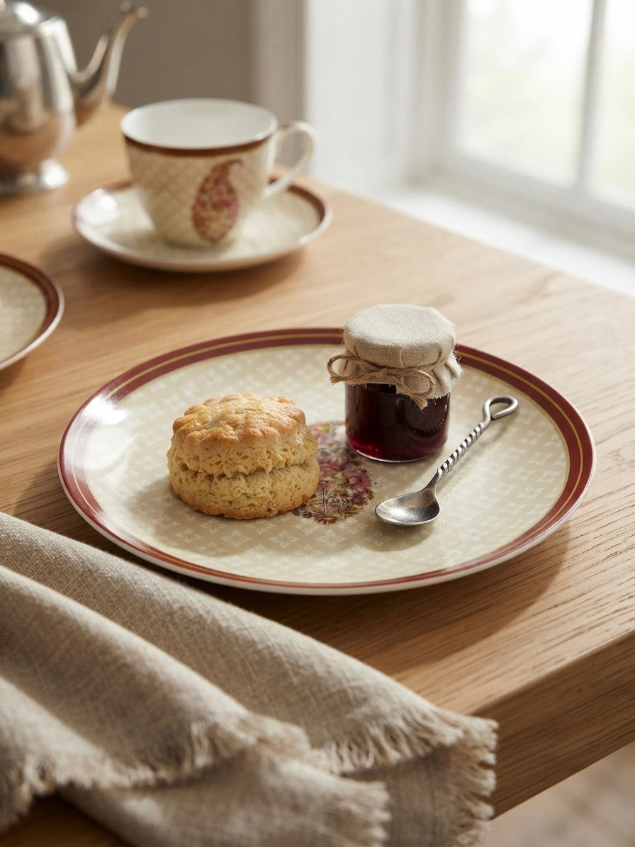 Thar Floral Quarter Plates, Pack of 2