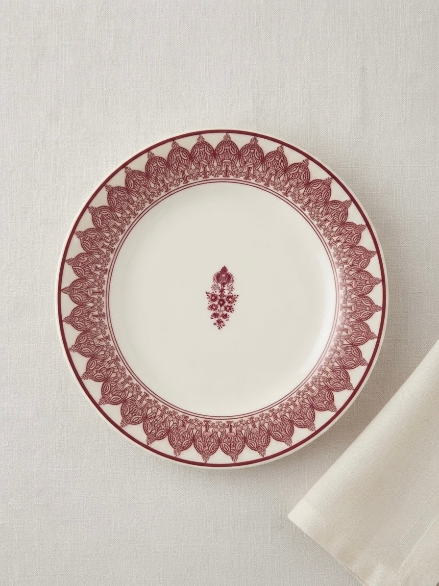 Thar Floral Full Plates, Pack of 2