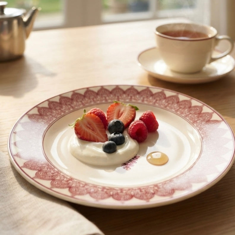 Thar Floral Full Plates, Pack of 2