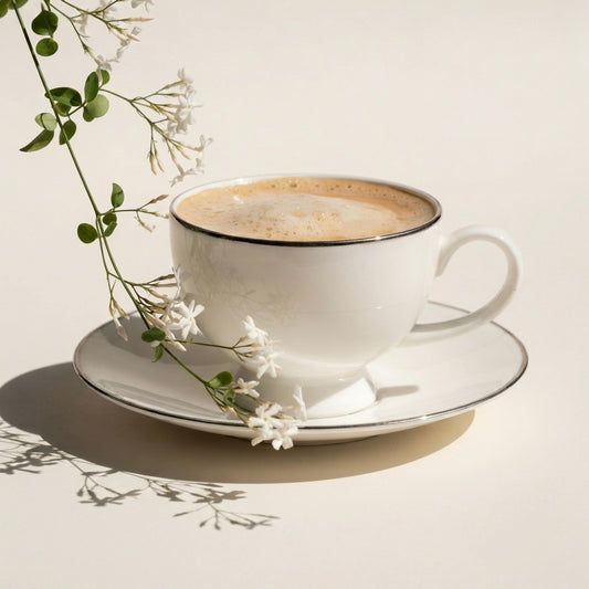 Yana Pure Platinum Cups & Saucers, Set of 12 My Store